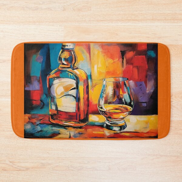 Item preview, Celebrate Whiskey in Color - A Vibrant Abstract Fusion of Warmth Energy and Contemporary Flair designed and sold by OlfactoART Studio.