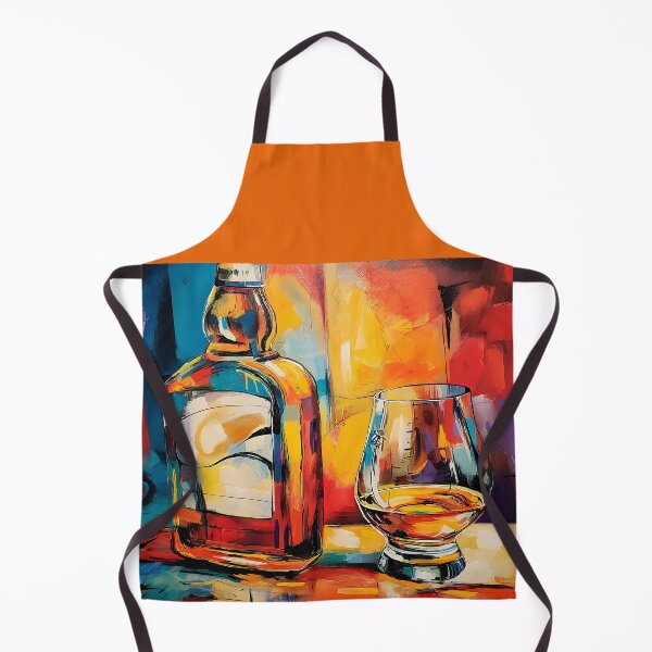 Item preview, Celebrate Whiskey in Color - A Vibrant Abstract Fusion of Warmth Energy and Contemporary Flair designed and sold by OlfactoART Studio.