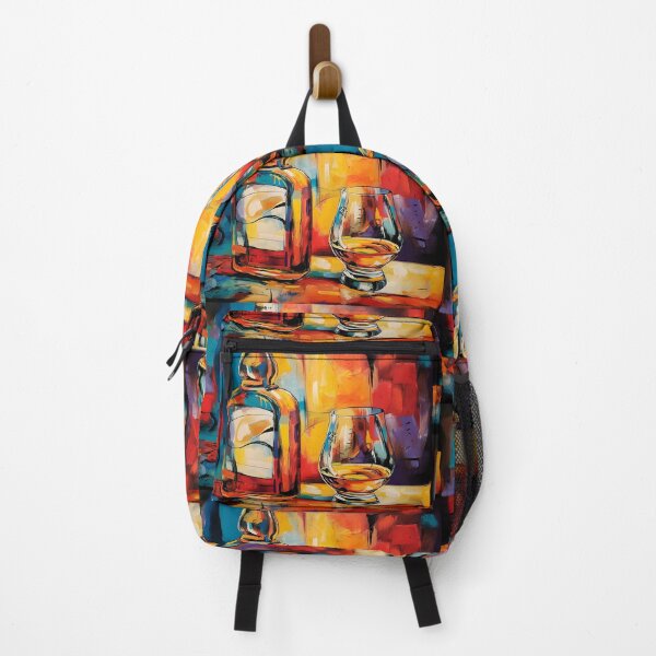 Item preview, Celebrate Whiskey in Color - A Vibrant Abstract Fusion of Warmth Energy and Contemporary Flair designed and sold by OlfactoART Studio.