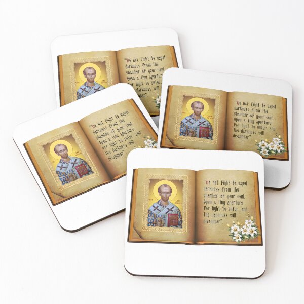 Item preview, St. John Chrysostom – Orthodox Bible Art Sticker designed and sold by orthodox-icon.