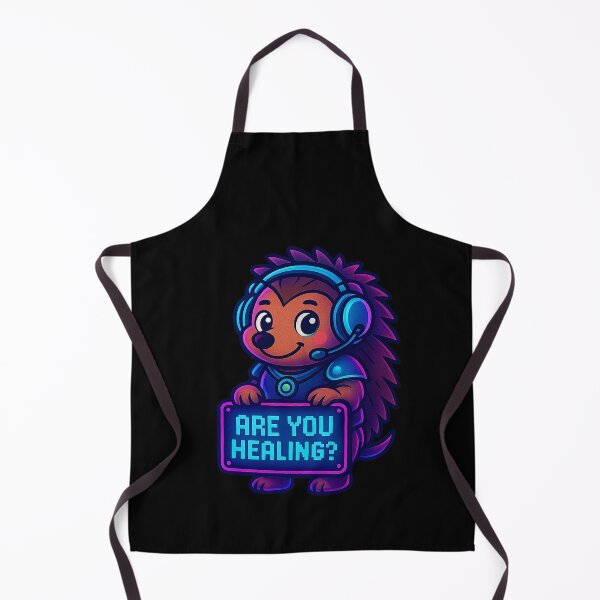 Item preview, Neon Gamer Hedgehog - Are You Healing? designed and sold by Derpy Lab .