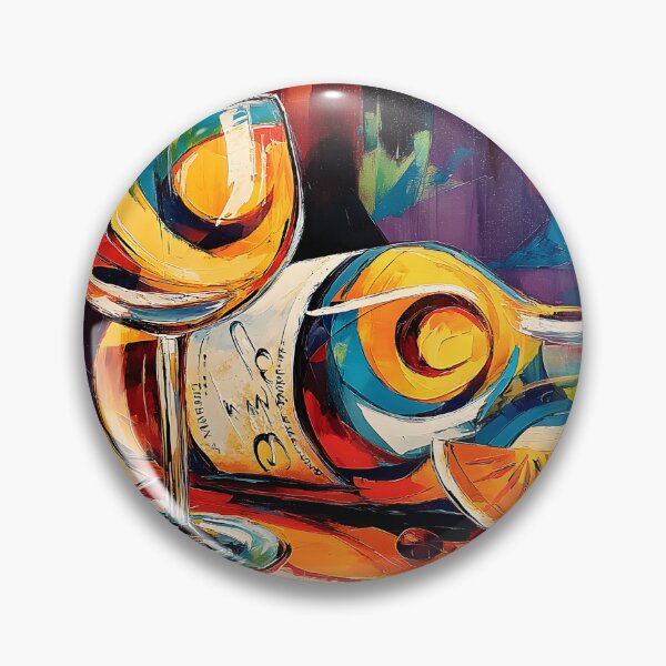 Item preview, Raise a Glass to Vibrance - A Lively Abstract Celebration of Wine Color and Festive Energy designed and sold by OlfactoART Studio.
