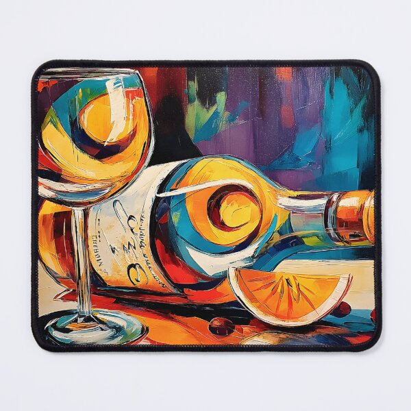 Item preview, Raise a Glass to Vibrance - A Lively Abstract Celebration of Wine Color and Festive Energy designed and sold by OlfactoART Studio.