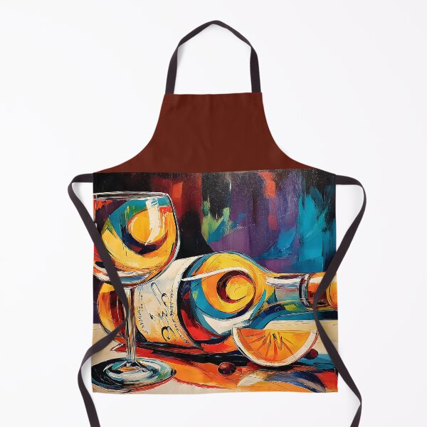 Item preview, Raise a Glass to Vibrance - A Lively Abstract Celebration of Wine Color and Festive Energy designed and sold by OlfactoART Studio.