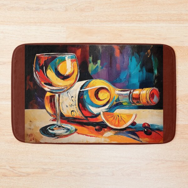 Item preview, Raise a Glass to Vibrance - A Lively Abstract Celebration of Wine Color and Festive Energy designed and sold by OlfactoART Studio.