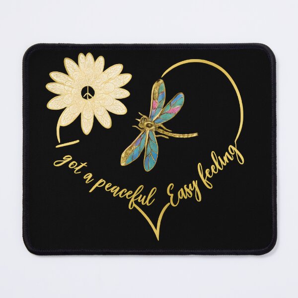 Item preview, Heart Shape I Got A Peaceful Easy Feeling Dragonfly designed and sold by shoppingtshirts.