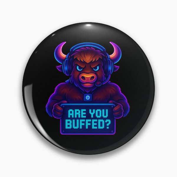 Item preview, Neon Gamer Bull - Are You Buffed? designed and sold by Derpy Lab .