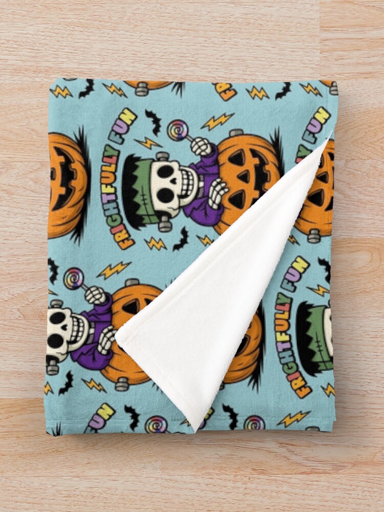 Thumbnail 3 of 6, Throw Blanket, Frightfully Fun designed and sold by TeeCodes.
