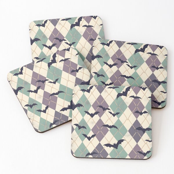Item preview, Classic Argyle Pattern with Bats – Spooky Preppy Design designed and sold by WhimsicalThredz.