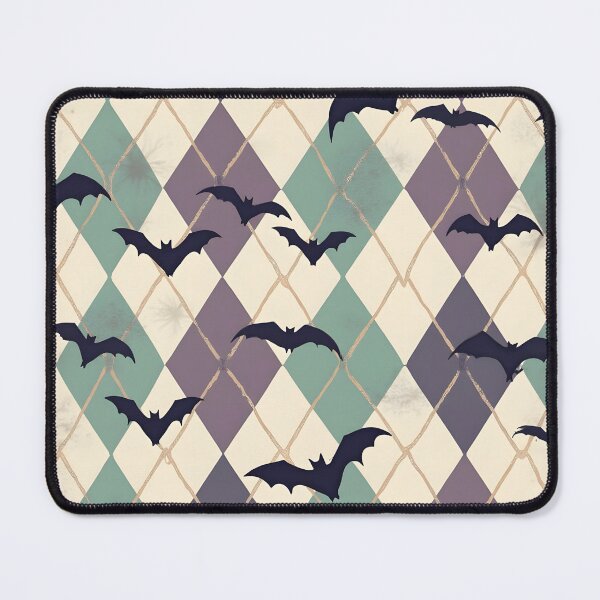 Item preview, Classic Argyle Pattern with Bats – Spooky Preppy Design designed and sold by WhimsicalThredz.