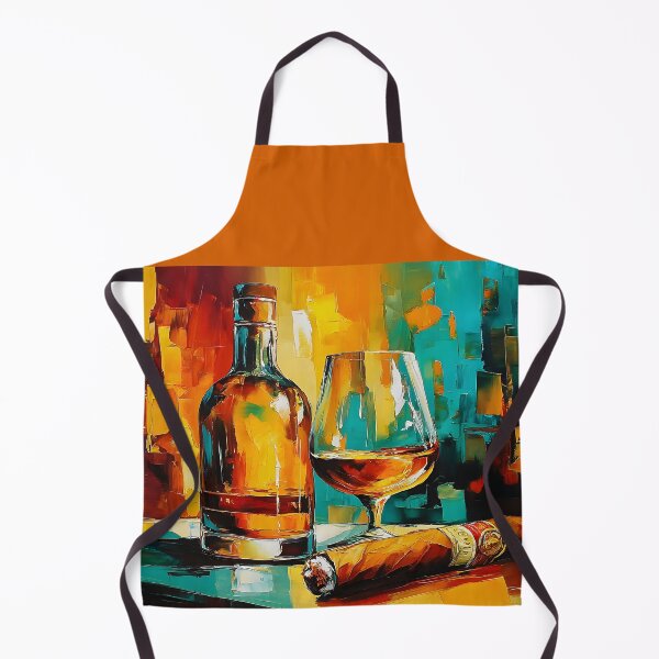 Item preview, Savor Whiskey and Smoke - A Bold Abstract Celebration of Color Warmth and Indulgence designed and sold by OlfactoART Studio.
