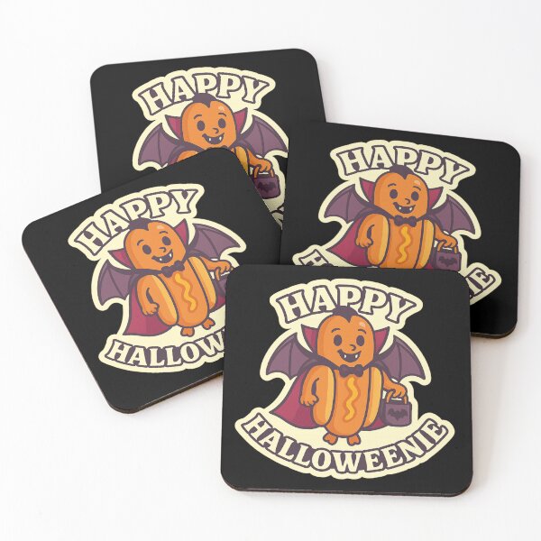 Item preview, Happy Halloweenie — Vampire Hot Dog (Spooky Cute) designed and sold by SavvyPink.