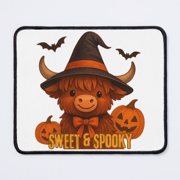 Item preview, Sweet and Spooky Highland Cute Cow. designed and sold by CreationsKel.