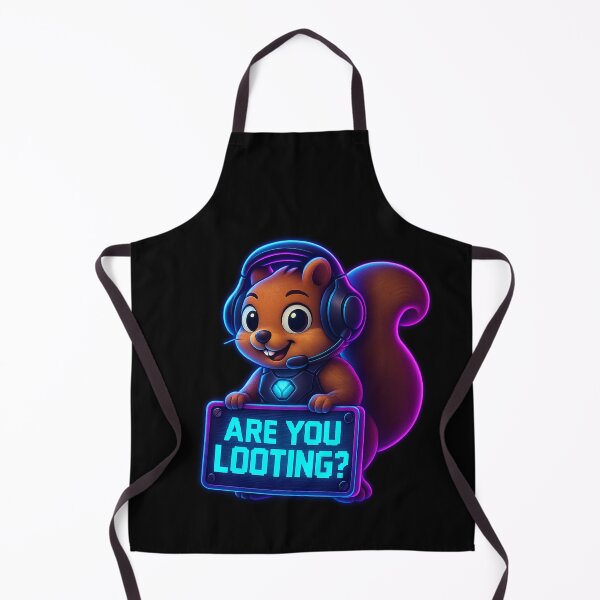 Item preview, Neon Gamer Squirrel - Are You Looting? designed and sold by Derpy Lab .