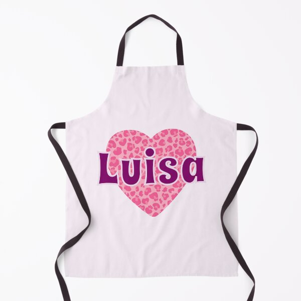 Item preview, Luisa Name Pink Leopard Heart  designed and sold by Jeallan Designs.