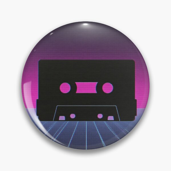 Artikelvorschau, Retro-Vaporwave-Kassette – Neon-Synthwave-Grid-Sonnenuntergang der 80er, Cyberpunk-Musikästhetik entworfen und verkauft von WHITE FLAME PRINTS.