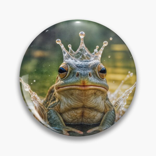 Item preview, Frog Wearing a Water Splash Crown designed and sold by Maria Dryfhout.
