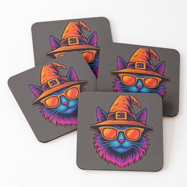 Item preview, Witchy Pop Cat.  Chat pop ensorcelé designed and sold by Drawingshirts.