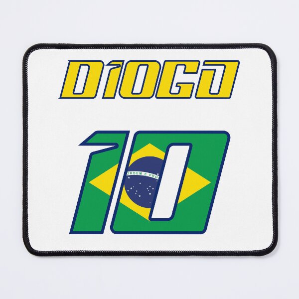 Item preview, Diogo Moreira #10 MotoGP | Brazilian Flag Number White designed and sold by Fan Art Station .