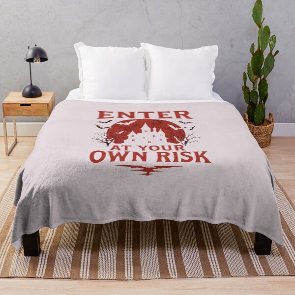 Item preview, Enter at Your Own Risk – Haunted House Horror Halloween Design designed and sold by DailyVibesCo.