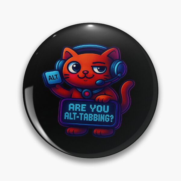 Artikelvorschau, Neon Cat Gamer – Drücken Sie Alt-Tab? entworfen und verkauft von Derpy Lab .