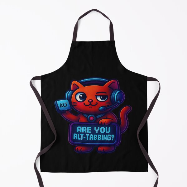 Item preview, Neon Cat Gamer - Are You Alt-Tabbing? designed and sold by Derpy Lab .