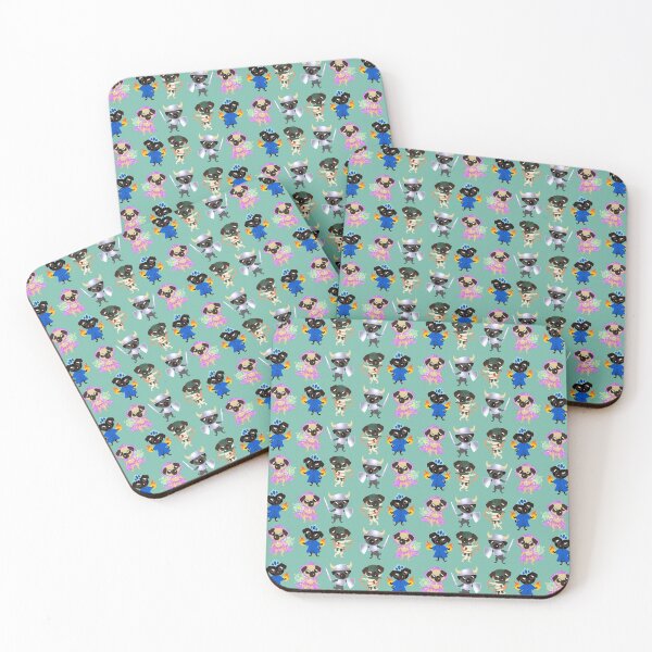 Item preview, Adorable Pug Group Pattern designed and sold by NorroenDyrd.