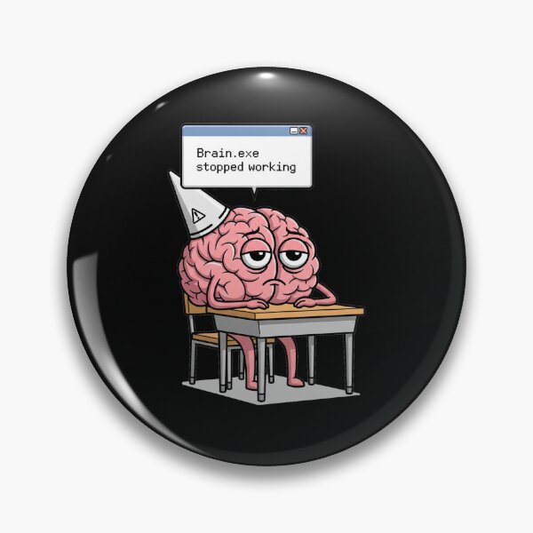 Item preview, Funny Brain stopped working designed and sold by Katyulia.