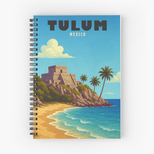 Aperçu de l'œuvre Affiche de voyage vintage de Tulum, Mexique, art rétro minimaliste créée et vendue par artra-shop.