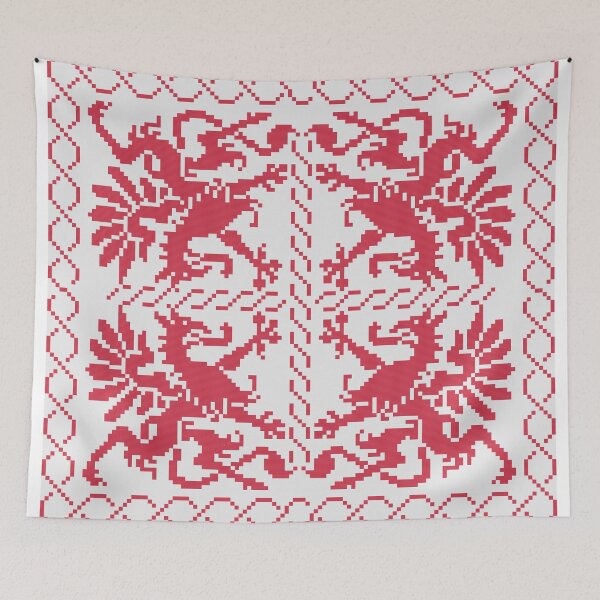 Item preview, Four Griffins Traditional German Cross Stitch designed and sold by FlyingJackalope.