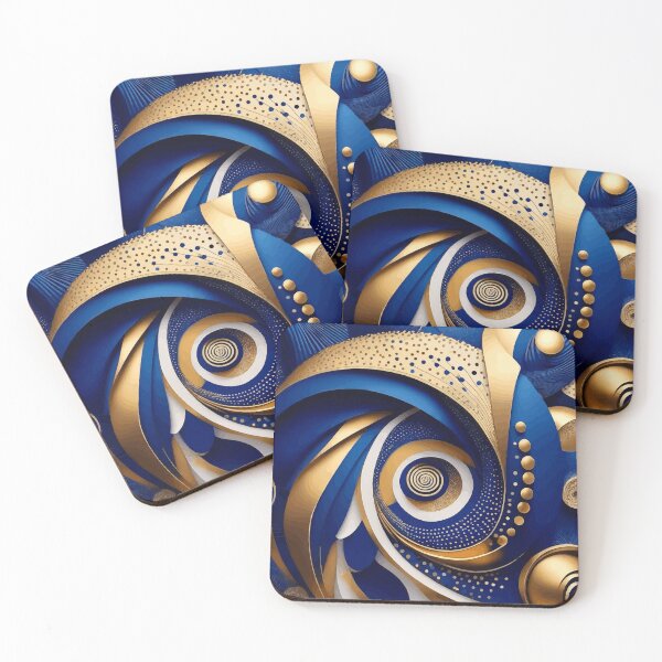 Item preview, Arte abstracto colorido de Fibonacci 4 designed and sold by Vicky Brago-Mitchell®.