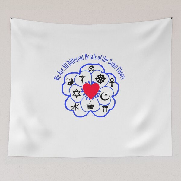 Item preview, We Are All Different Petals of the Same Flower - Coexist designed and sold by litmusician.