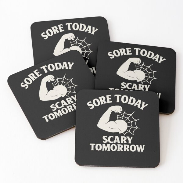 Item preview, Sore Today, Scary Tomorrow – Halloween Muscle Motivation designed and sold by Gravly.
