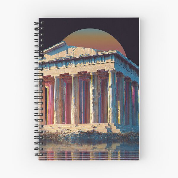 Item preview, Neon Parthenon – Futuristic Greek Temple at Sunset designed and sold by StudioDina.