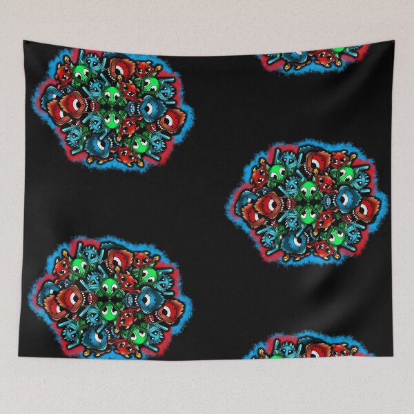 Item preview, Cartoon Monster Swarm designed and sold by CONTROLLEDWAVES.