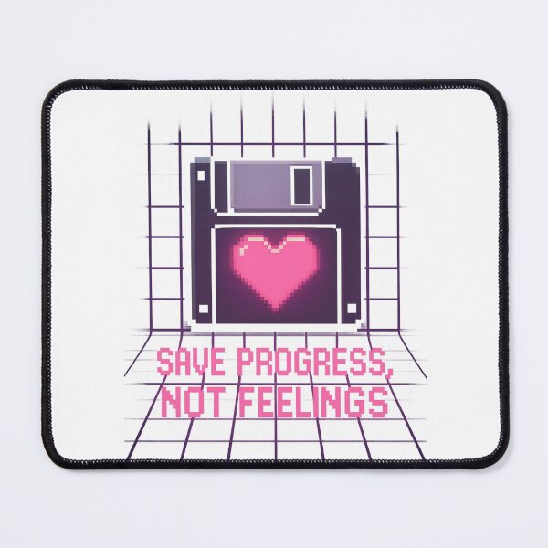 Item preview, Save Progress Not Feelings – Retro Gamer Humor Quote designed and sold by jimnicklaus.