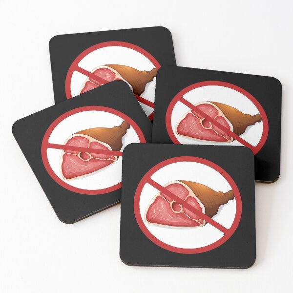 Item preview, Prohibited Ham, Pork, Sign, Vegetarian, Vegans, Red, White Signage  designed and sold by AASparksDesigns.