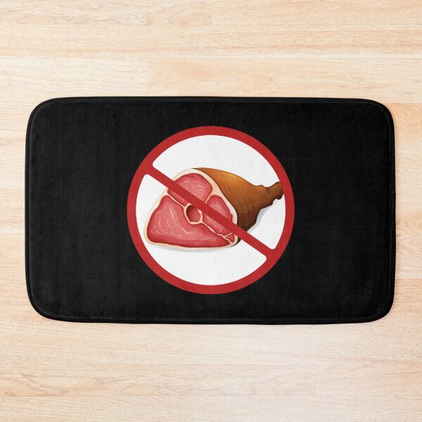 Item preview, Prohibited Ham, Pork, Sign, Vegetarian, Vegans, Red, White Signage  designed and sold by AASparksDesigns.