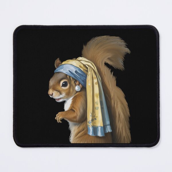 Item preview, Squirrel with a Pearl Earring Parody designed and sold by TeeARTHY.