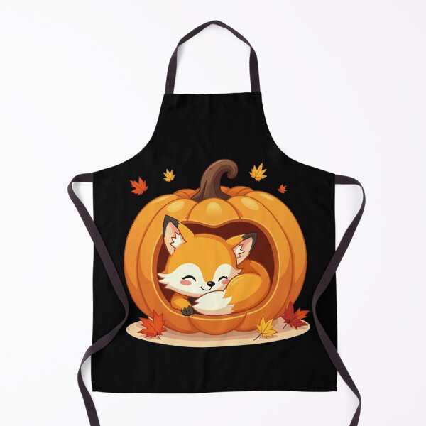 Item preview, Pumpkin Fox – Cute Kawaii Halloween Fox Curled Up in Jack O’Lantern Design designed and sold by koolandthecat.