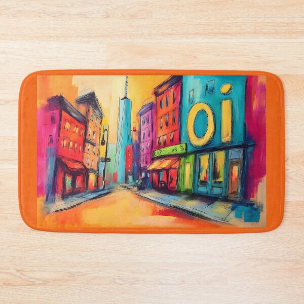Item preview, Soar Through the City - A Vibrant Abstract Celebration of Urban Energy Color and Movement designed and sold by OlfactoART Studio.