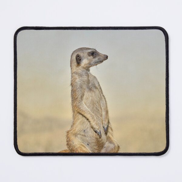 Item preview, Standing Meerkat on Log – Wildlife Portrait designed and sold by RastislavS.