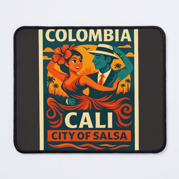 Item preview, Colombia Cali Travel Poster – City of Salsa Retro Art designed and sold by ReyDeLaCalle.