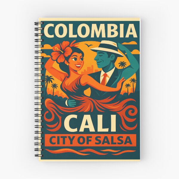 Item preview, Colombia Cali Travel Poster – City of Salsa Retro Art designed and sold by ReyDeLaCalle.