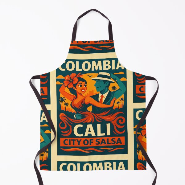 Item preview, Colombia Cali Travel Poster – City of Salsa Retro Art designed and sold by ReyDeLaCalle.