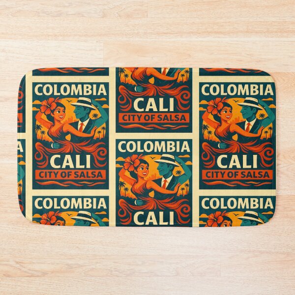 Item preview, Colombia Cali Travel Poster – City of Salsa Retro Art designed and sold by ReyDeLaCalle.