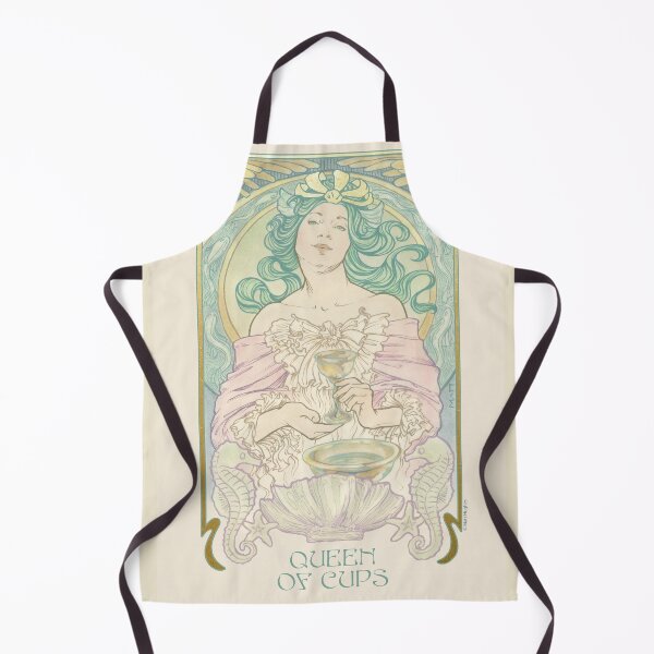 Item preview, Queen of Cups | Art Nouveau Tarot Illustration designed and sold by Ethereal Visions Publishing.
