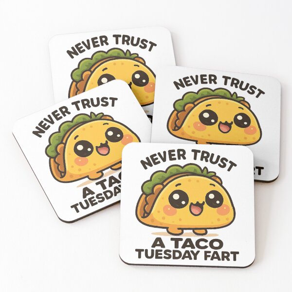 Item preview, Never Trust A Taco Tuesday Fart Chibi designed and sold by unclestich.