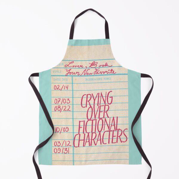 Item preview, Crying over fictional characters library card designed and sold by SloaneDesigns.