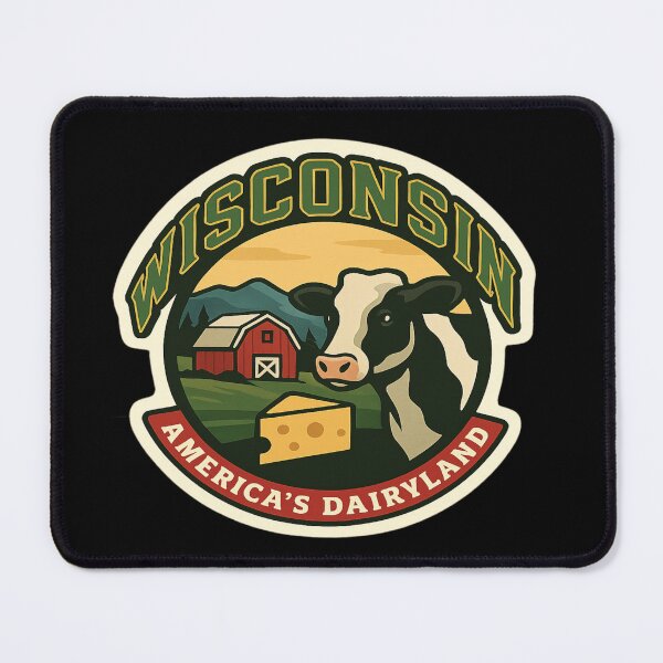 Item preview, Wisconsin - America's Dairyland designed and sold by GnuArt.